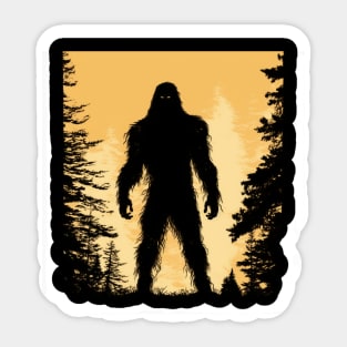 Vintage Bigfoot Design - Nostalgic Tribute to the Legendary Creature Sticker